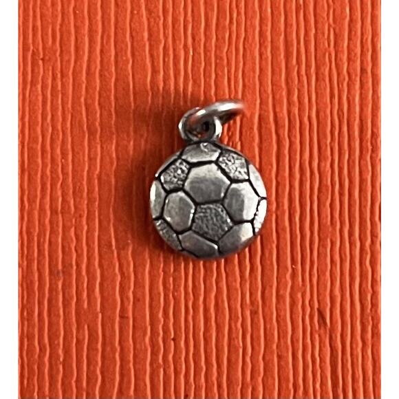 James Avery Retired Sterling Silver Soccer Ball Charm